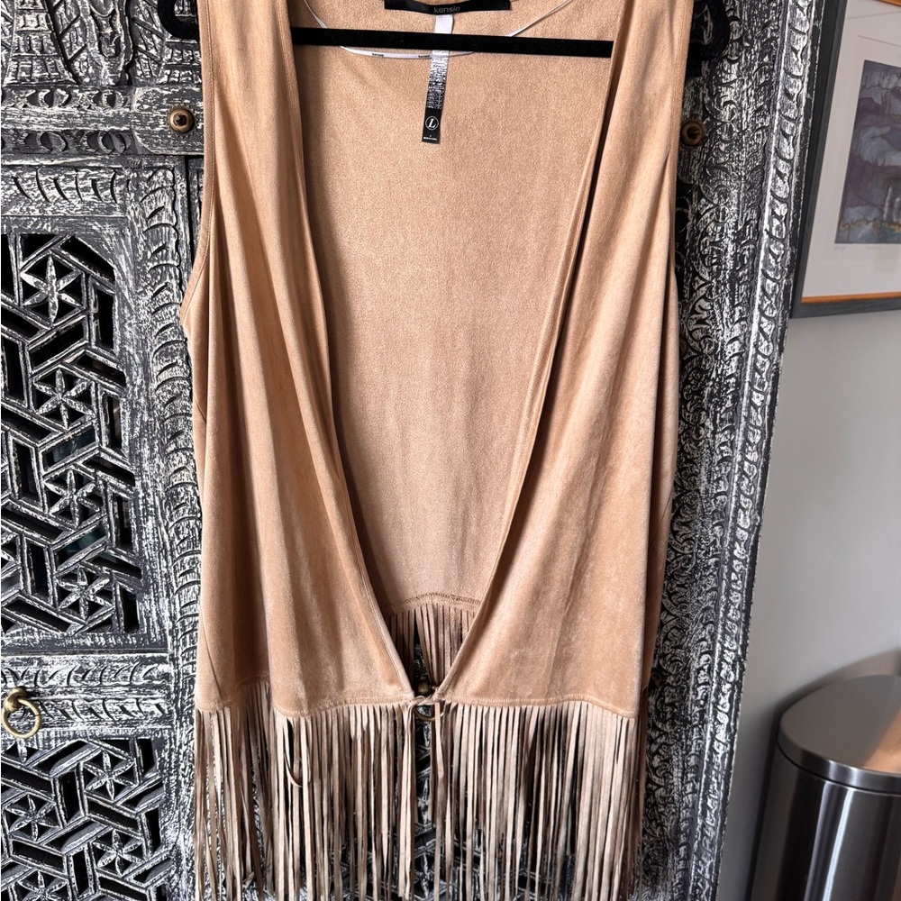 Boho fringe vest